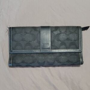 Coach Charcoal Signature Women's Wallet